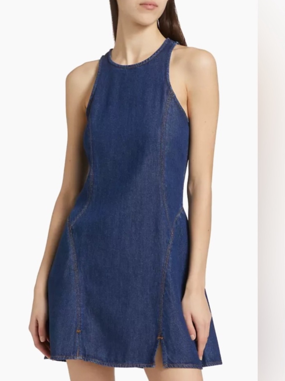 Re/Done Sleeveless Denim Mini Dress